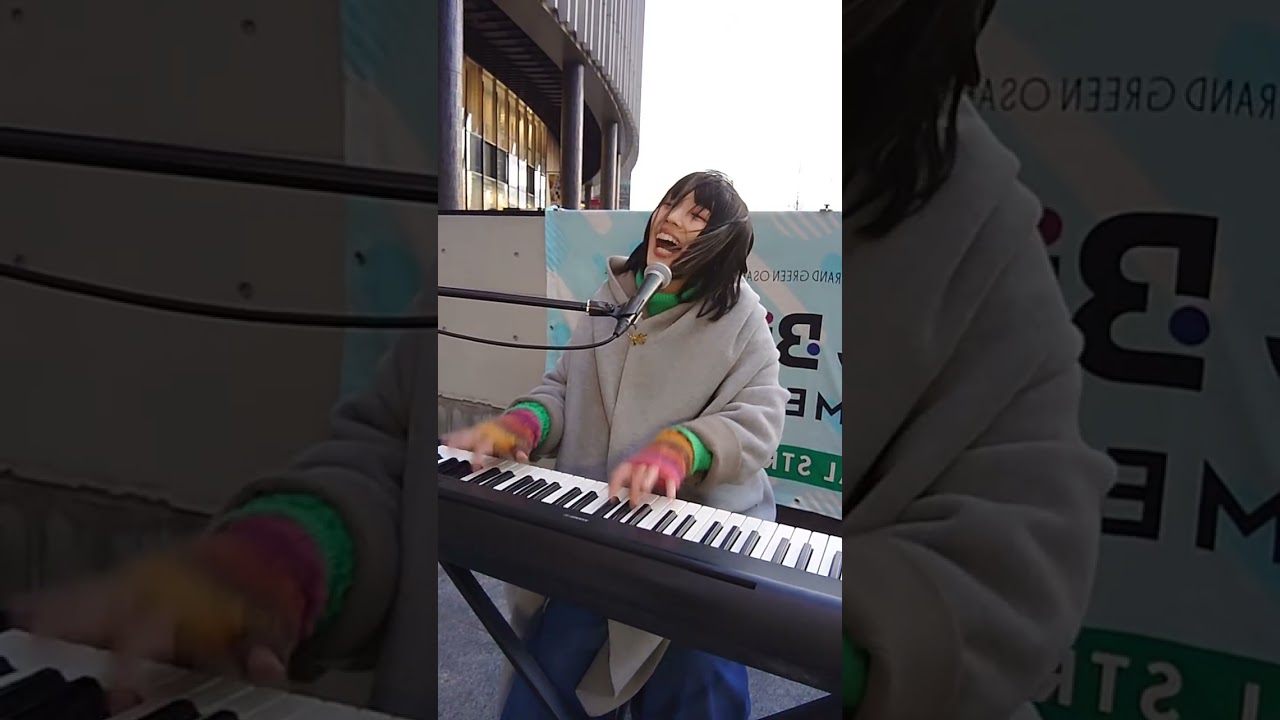 強風ストリートライブ ハイライト 2026.3.10 うめきた広場　曲【デイジー】 #弾き語り #路上ライブ　#さちかぜあきの