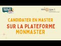 Trouve ton master replay  candidater en master  la plateforme mon master