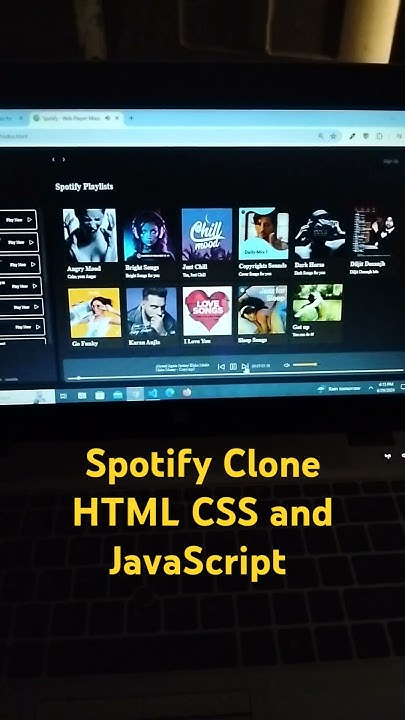 Spotify Clone HTML CSS and JavaScript. #codewithharry #harry #harrybhai ...