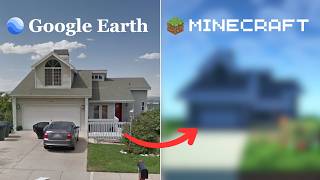 I Built a Random House From Google Earth In Minecraft