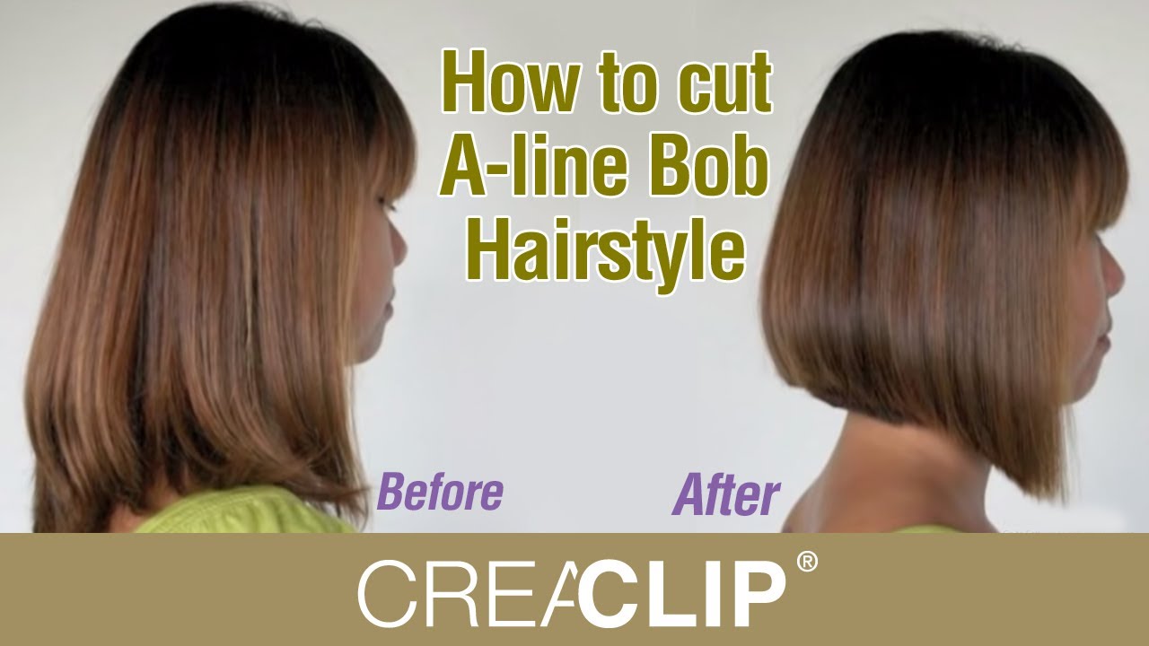 How to cut A-line Bob Hairstyle - Aline bob haircut! - YouTube