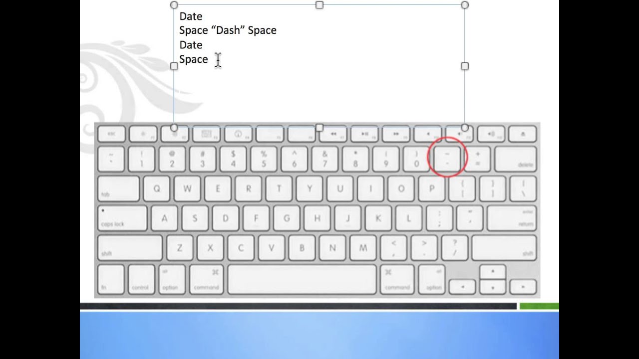 keystroke for em dash in word