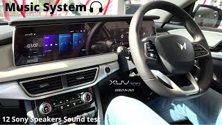 Mahindra Xuv700 Music System 12 Sony Speakers 3D Sound test🔥 | Use headphones🎧