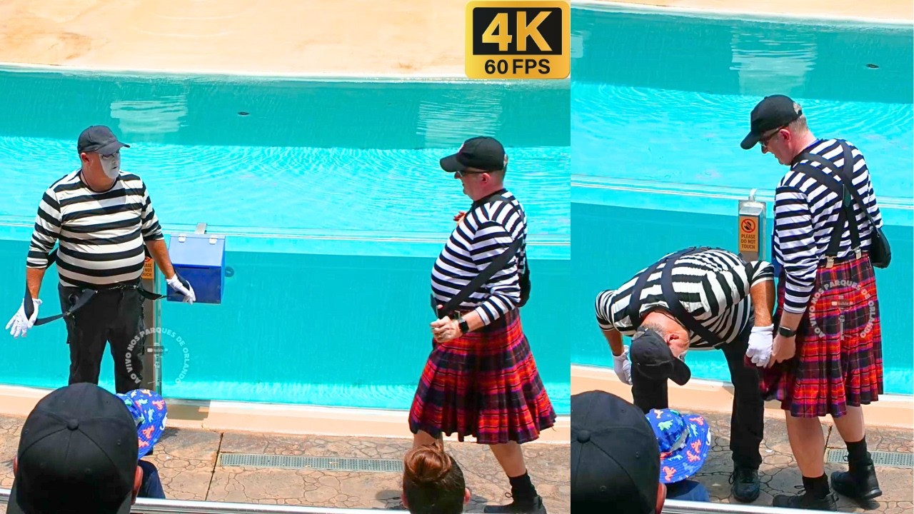 Мим Том заставит вас плакать от смеха 😂🤣 #tomthemime #seaworldmime