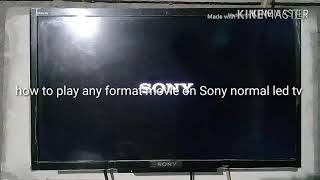 How to play any format movie on Sony normal led tv