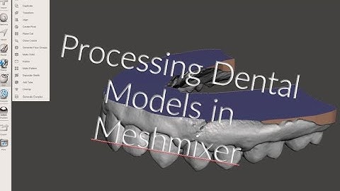 Dental Model Processing in Meshmixer