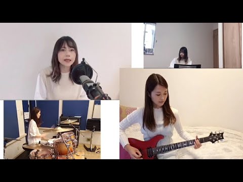 もう一度キスしたかった/B'z　歌ってみた　弾いてみた　ギター　ドラム　キーボード　【概要欄にコメント記載しました！】女性が歌う　原曲キー