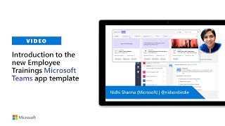 introduction to the new employee training microsoft teams app template