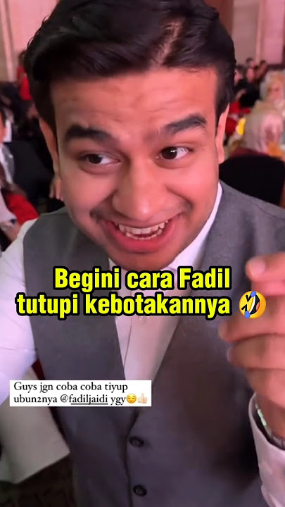 Fadil masih menutupi kebotakannya 🤣 #fadiljaidi #fadilterbaru #fadilkocak #fadilpakmuh #fadilfamily