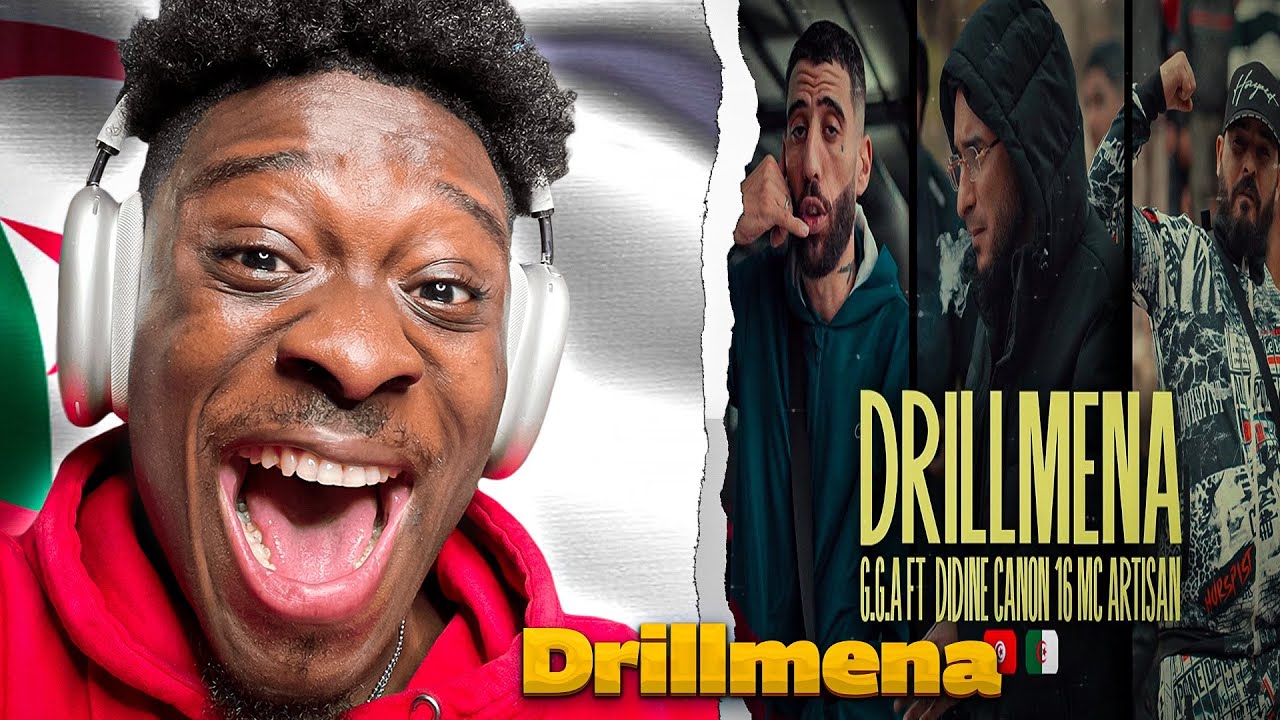 G.G.A feat Didine Canon 16 , Mc Artisan - Drillmena (clip officiel)🇩🇿🔥 РЕАКЦИЯ
