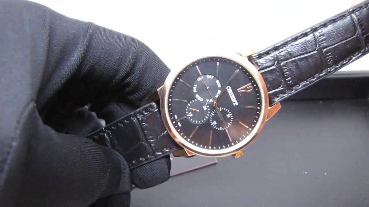 REVIEW ] Relógio Masculino Orient MRSCM001 Ouro Rosê Social Pulseira de  Couro - YouTube