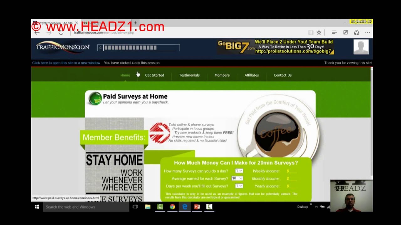 TRAFFIC MONSOON - Video No 2 How to Qualify & Cash link