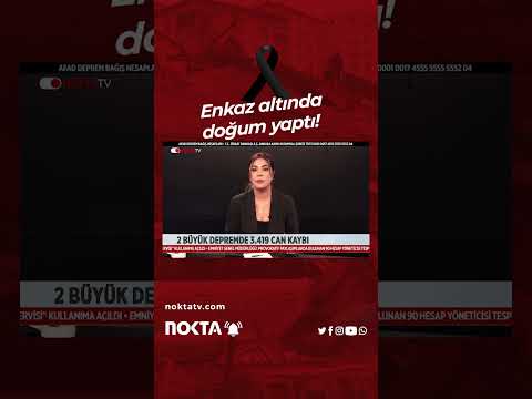 Enkaz altında doğum yaptı!!!