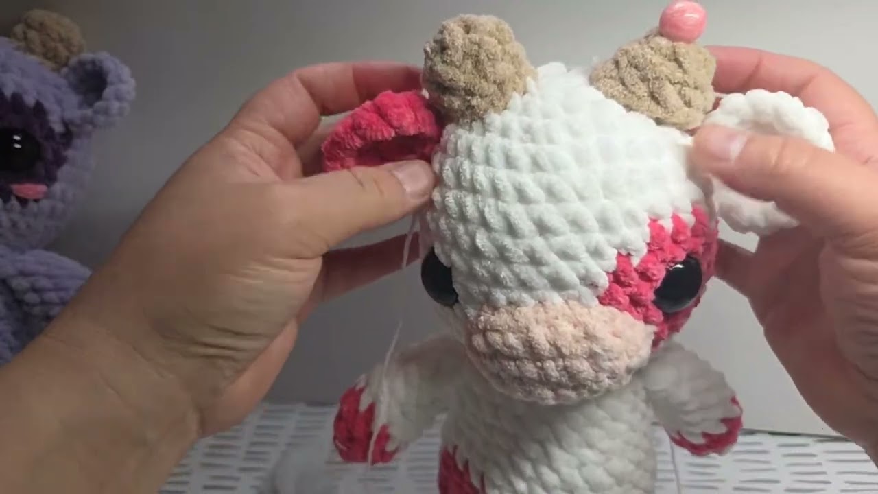 Highlight 51:34 - 56:34 from Part 3 of Making 4 Crochet Cows ! Now Live!
