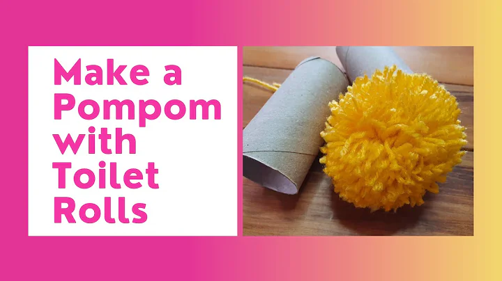 How to make a Pompom with toilet rolls.