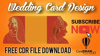 How to Design Wedding Card with Die Cut in CorelDraw l Multi Colour Wedding Card Designs l Marriage