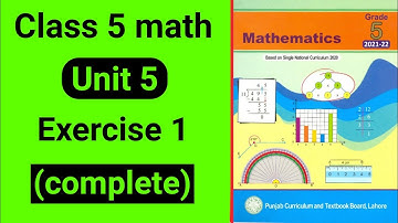 Class 5 Maths Unit 5 Exercise 1 | Class 5 Maths Chapter 5 Exercise 1 |  5 class Maths unit 5