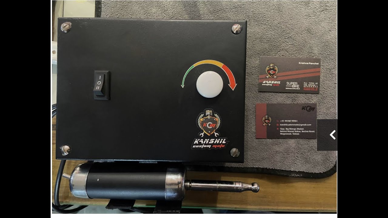🚀 indias 1st Electronic Valve Seat Grinding Motor! Exclusive by Kanshil Custom Moto 🔥🔧
