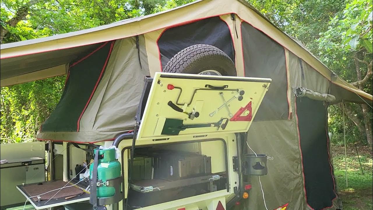Jurgens XT160 camping offroad trailer walkaround review YouTube