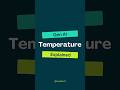 Day 13 of 31: Temperature in GenAI  #genai #ai #temperature #promptengineering #tech