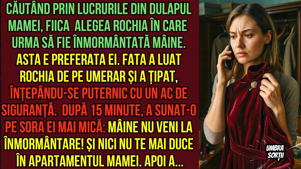 FATA A LUAT ROCHIA DE PE UMERAR ȘI A ȚIPAT, ÎNȚEPÂNDU-SE PUTERNIC CU UN AC DE SIGURANȚĂ APOI A...