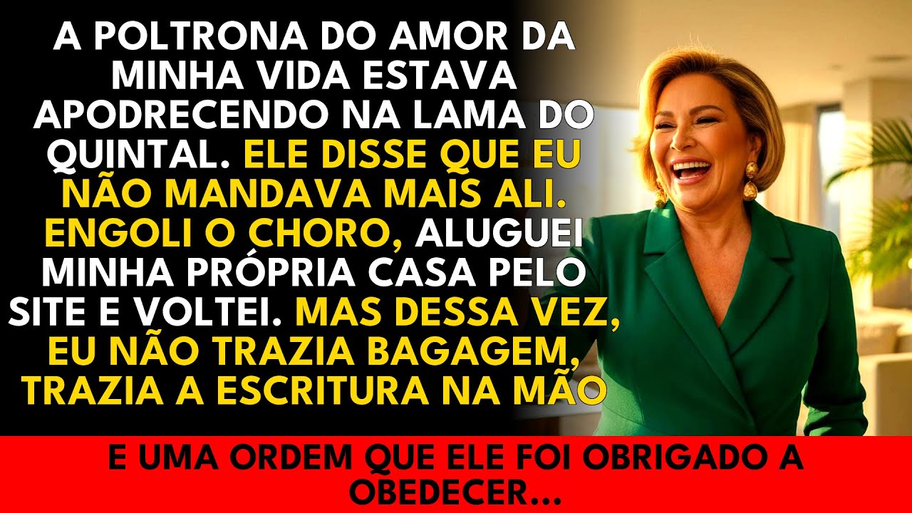 A HISTÓRIA REAL DESTA AVÓ👵Meu filho jogou a poltrona do pai na chuva: “É lixo!”... Mas quando...