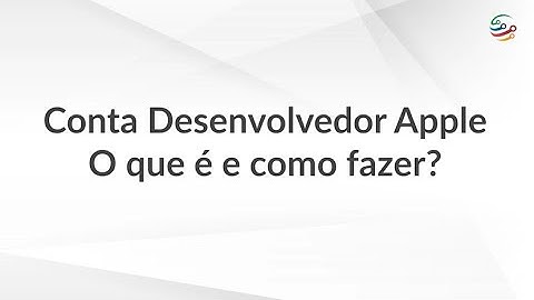 Conta desenvolvedor Apple