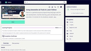 Using Generative AI Tools To Learn Python||Infosys||Infosys Springboard Assessment Answer