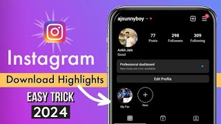 How to download story Highlights in Instagram