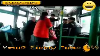 Womens fight on bus