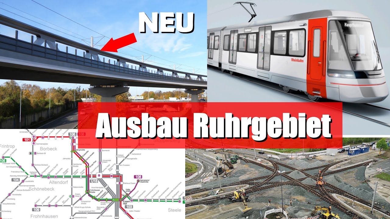 MASSIVER Ausbau im Ruhrgebiet: Citybahn Essen, NEUE U81, 200 NEUE Bahnen uvm.