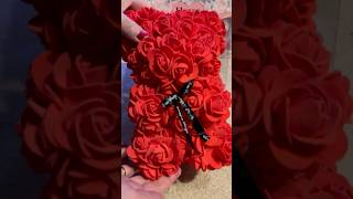 Flower Bear always and forever ❤️🌹🌹🌹🌹🌹❤️#asmr #flowers #bear #decorative