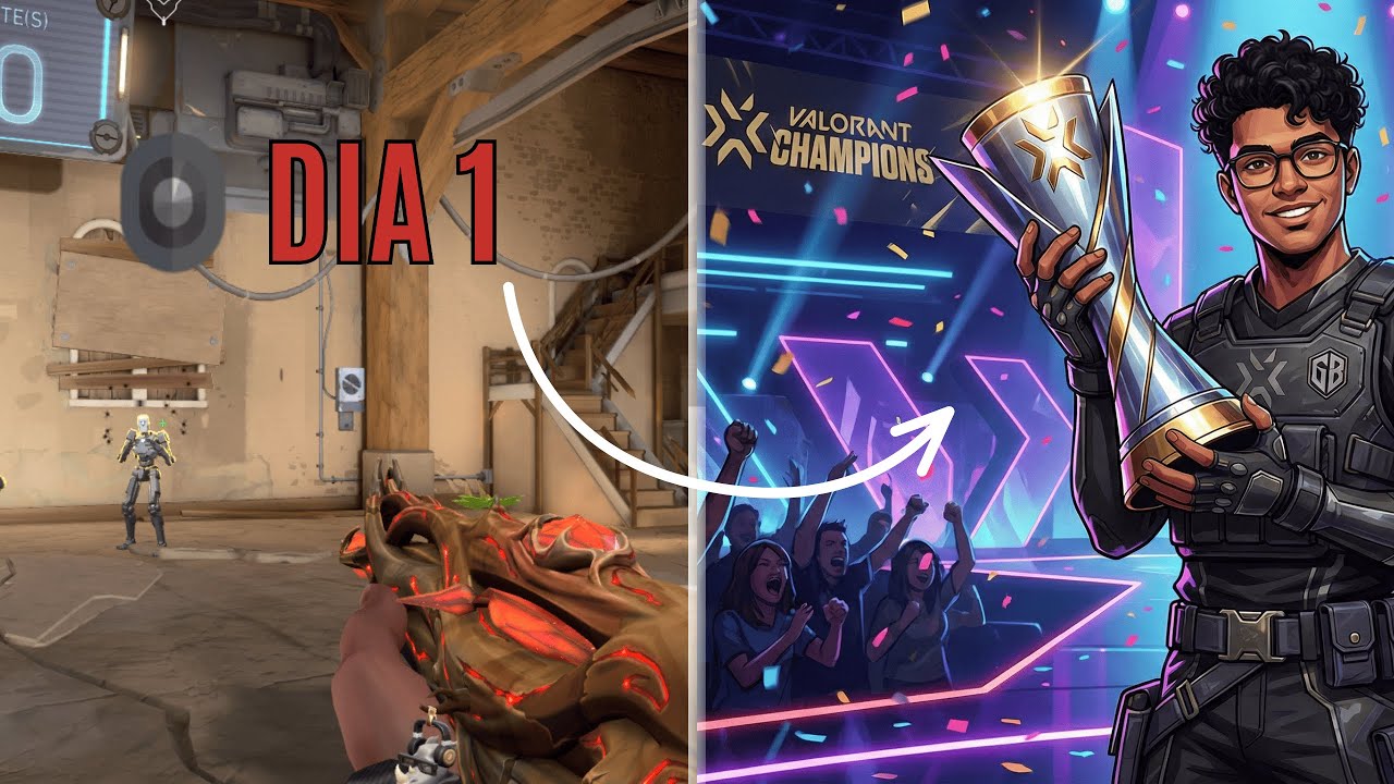 DO FERRO 1 AO CHAMPIONS DE VALORANT! MINHA ROTINA DE TREINO