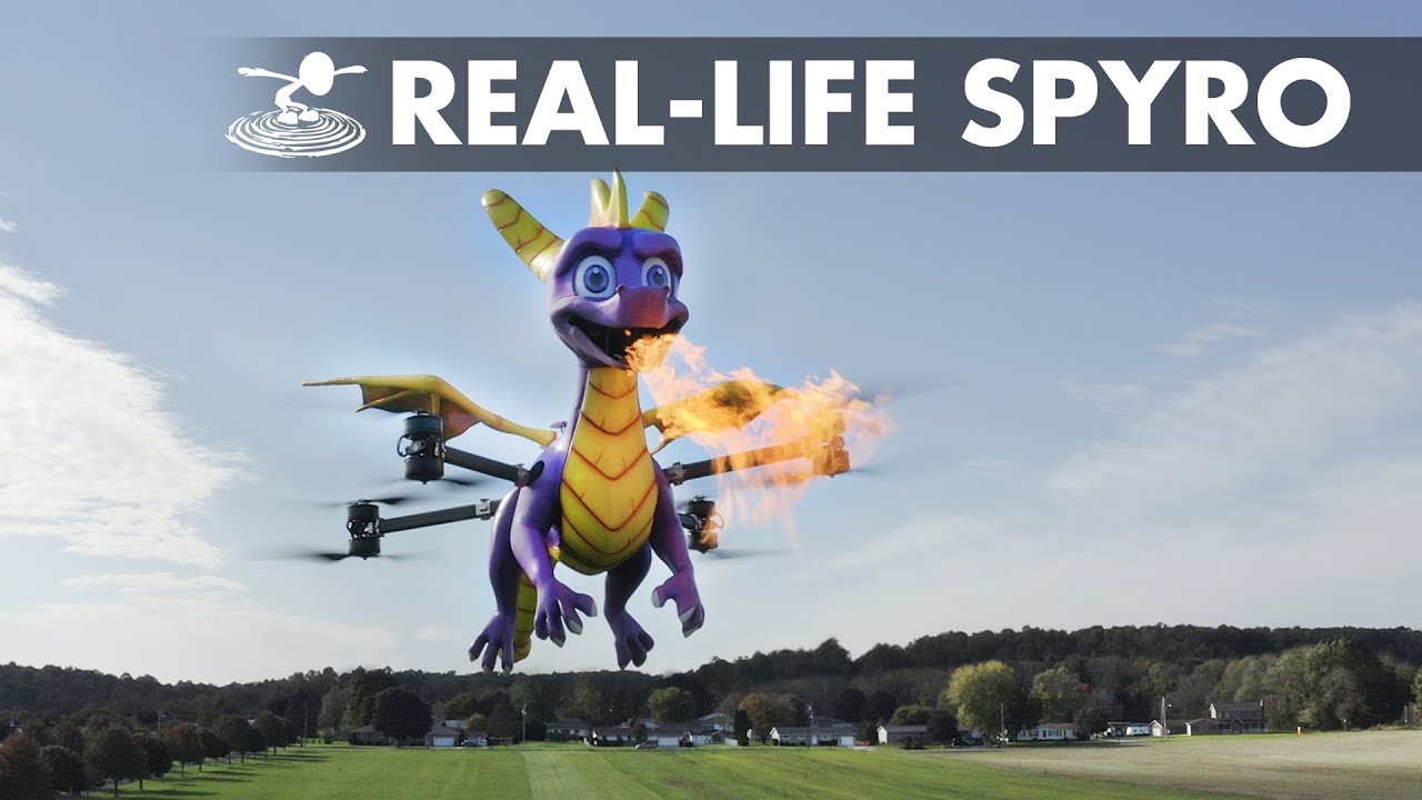 We built a fire breathing Spyro Drone!