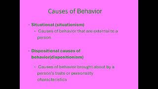 What is Social Psychology, Fundamental Attribution Error and Culture