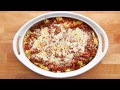 Beef and cheese tortellini bake