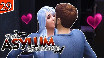 THE ASYLUM CHALLENGE! HARD MODE ☠️#29 - The Sims 4 -  First Kiss 💋