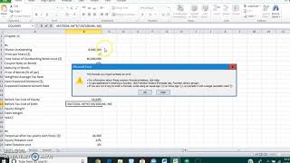 Chapter 11 Excel Simulation demonstration WACC problem 1