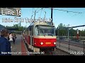 Line 16 Ride ČKD Tatra T3R.P to Želivského (A)