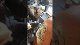 Tattooing some clouds - pulling lines! Profile