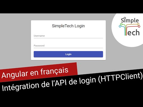 Angular en Français - 11. Intégration d'une API de Login