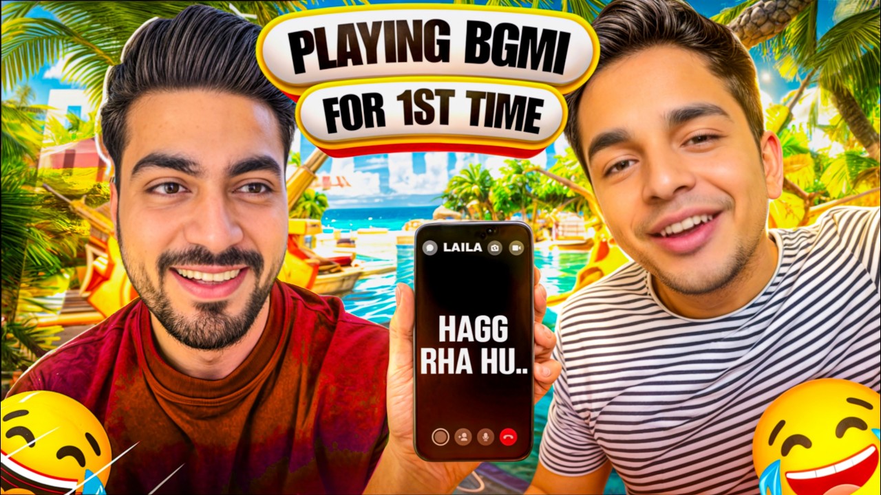 Maggie’s FIRST TIME Playing BGMI Ft. @VarunYadavLailaa Hu*ga Scene 💩📞😂
