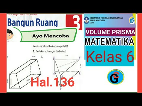 Jawaban Matematika Kelas 6 Sd Halaman 136 Ayo Mencoba 136 Volume Prisma Youtube