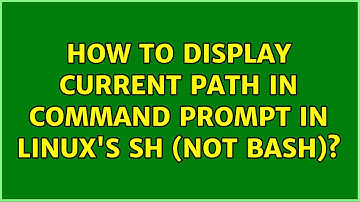 How to display current path in command prompt in linux