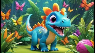 Four Dino Babies Count Back Down | Fun Counting Backwards Song for Kids | Learn Numbers