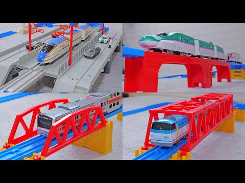 Introducing all the Plarail bridges! 5 types: Small iron bridge