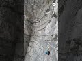 French rescue team saves paraglider stuck on sheer rock face