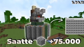 ÇOK KOLAY TAŞ FARMI!!! - Minecraft 1.20.1 - Saatte +75.000