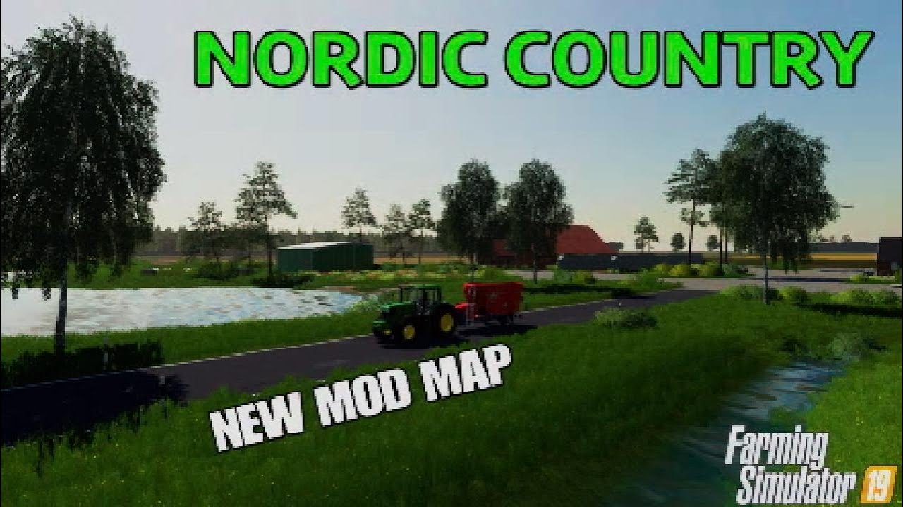 "NORDIC COUNTRY" New Mod Map Tour/Review on Farming Simulator 19 (Console) PS5 | PS4 | FS19
