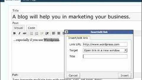 Wordpress Blogging Tutorial - Part One
